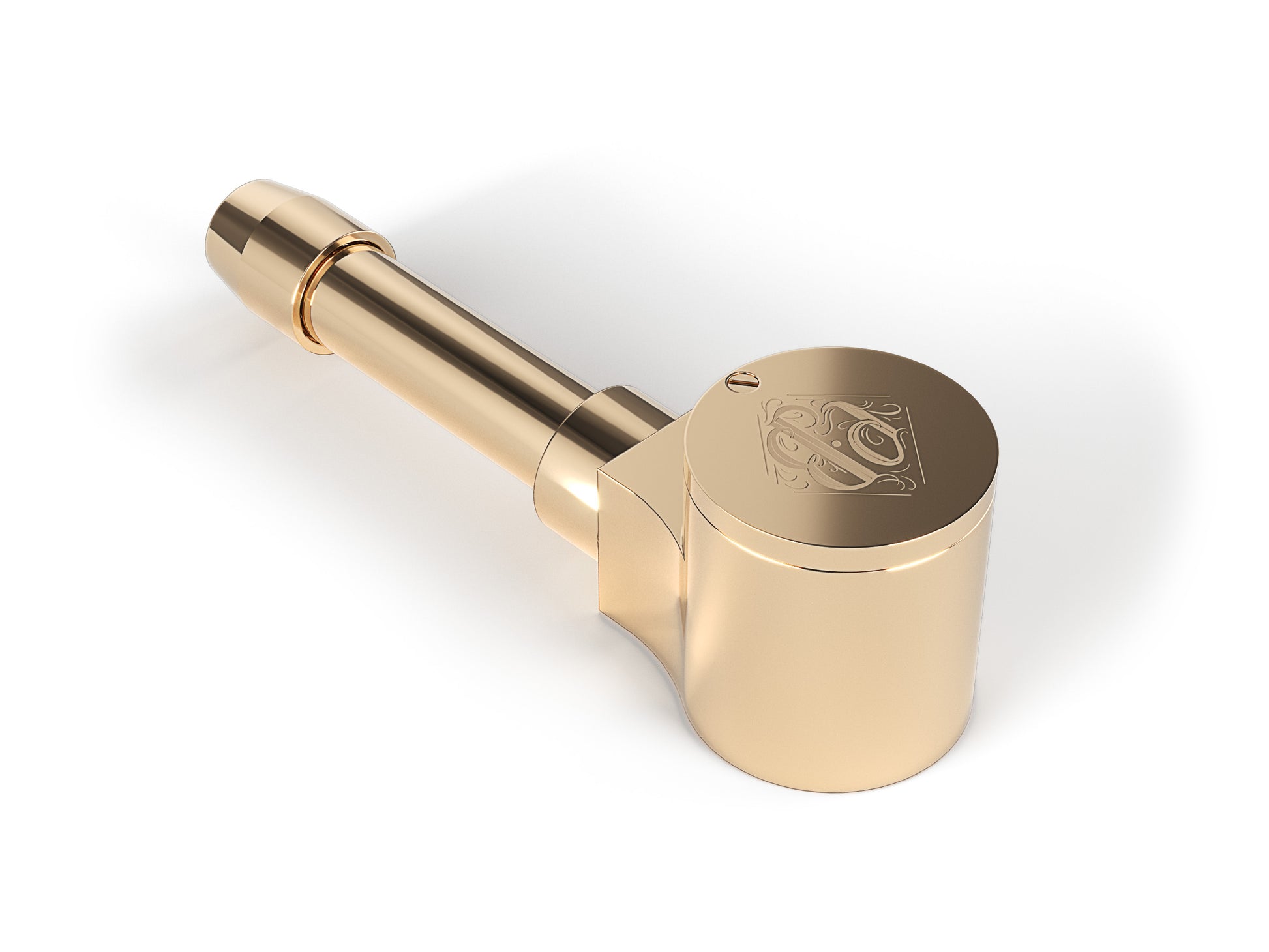 Parkdale Brass Disrupting Metal Handcrafted Luxury Cannabis Pipe